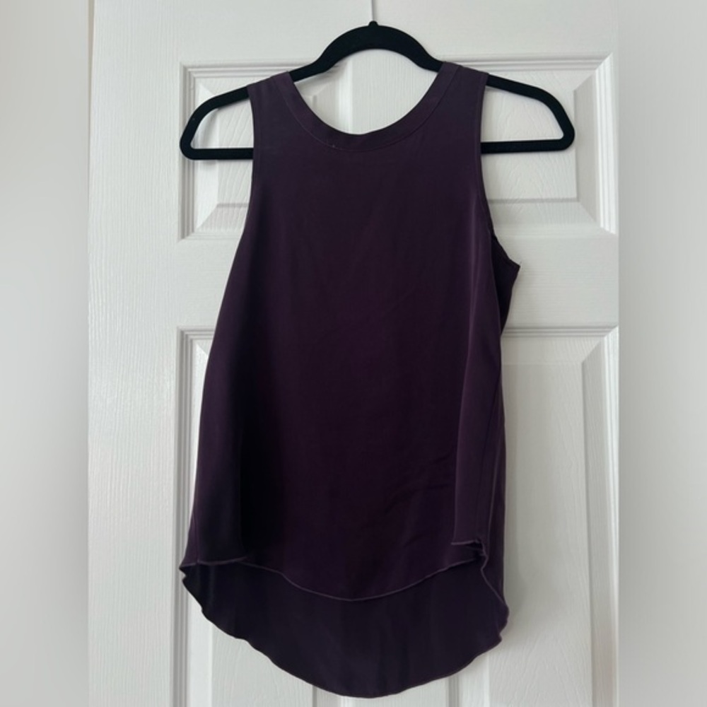 CHASOR PURPLE SILK TOP SIZE XS